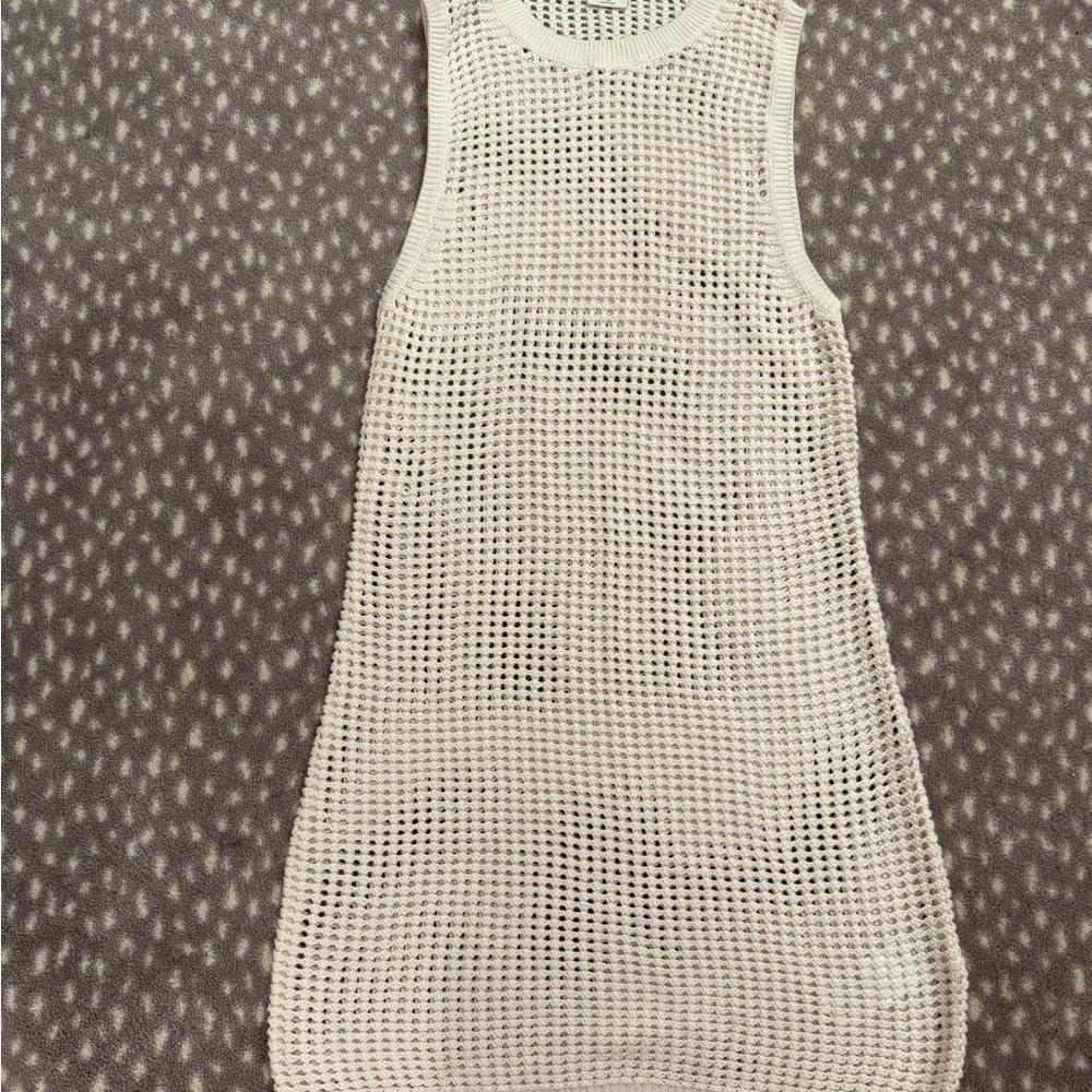 Abercrombie & Fitch Cream Knit swim cover up